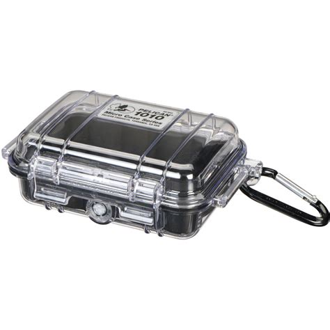 pelican  micro case clear  black lining