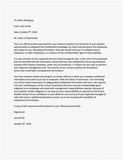 warning letter letter templates professional reference letter