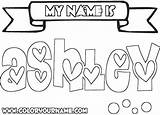 Coloring Pages Bubble Letters Names Name Create Ashley Printable Print Color Own Getcolorings Popular Getdrawings sketch template