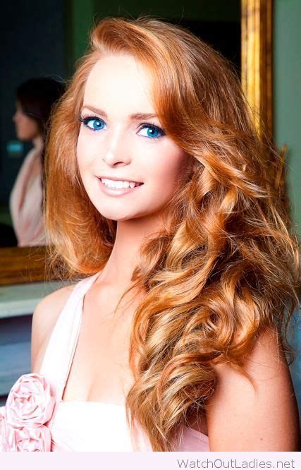 Stunning Red Hair And Blue Eyes Beauty Beautiful Red