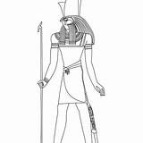 Egypt Egipcios Dioses Egipto Hellokids Pharaoh Egyptian Seth Hathor Egipcio Antiguo Diosa Deidad sketch template