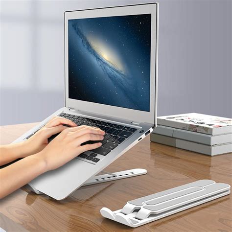 portable laptop stand adjustable support base notebook stand holder abs computer cooling bracket