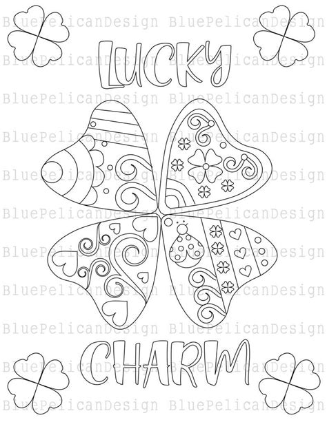 st patricks day kids coloring pages instant  etsy st