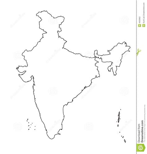 india map outline