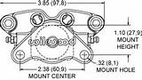 Caliper Gp200 Wilwood Dimensions Calipers Piston Brake sketch template