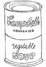 Soup Warhol Andy Coloring Drawing Pages Campbell Campbells Color Vegetable Drawings Famous Paintings Getdrawings Lovely Getcolorings Paintingvalley Templates Soups Print sketch template