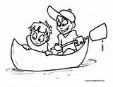 Kayaking Canoe Canoeing sketch template