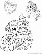 Pony Little Coloring Christmas Pages Getcolorings sketch template