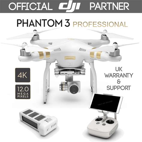 dji phantom  professional gold quadcopter drone  uhd  mp camera ebay