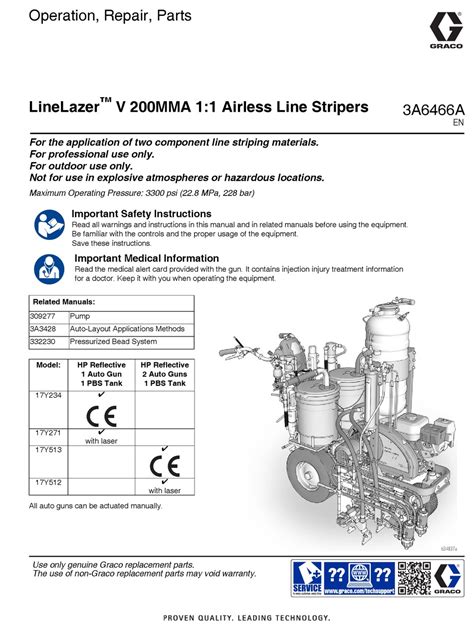 graco linelazer  mma operation repair parts   manualslib