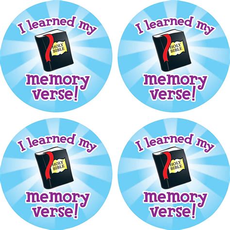 learned  memory verse shape stickers cd  carson dellosa
