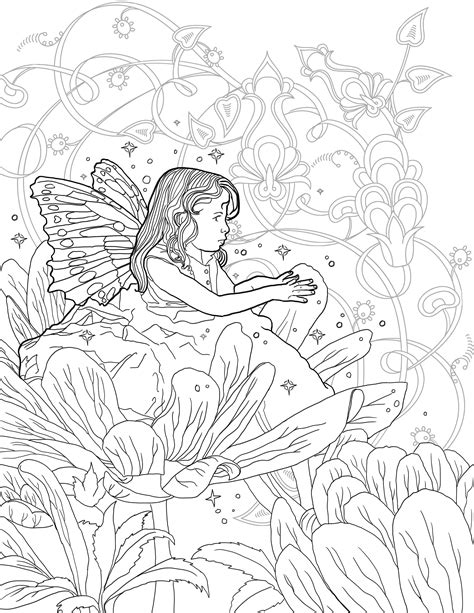 fairies  coloring pages  coloring pages  adults etsy