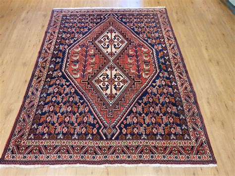 vintage handgeknoopt perzisch tapijt afshar id vintage perzische en oosterse tapijten