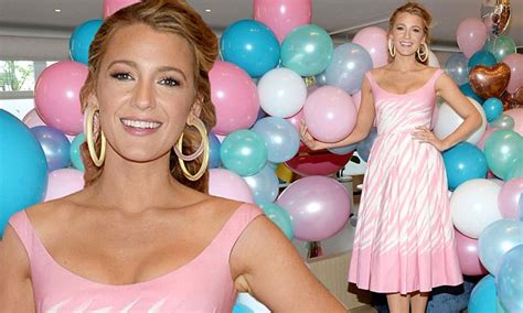blake lively looks like a disney princess as she models pink dress daily mail online