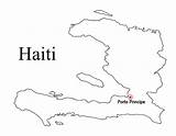 Haiti sketch template