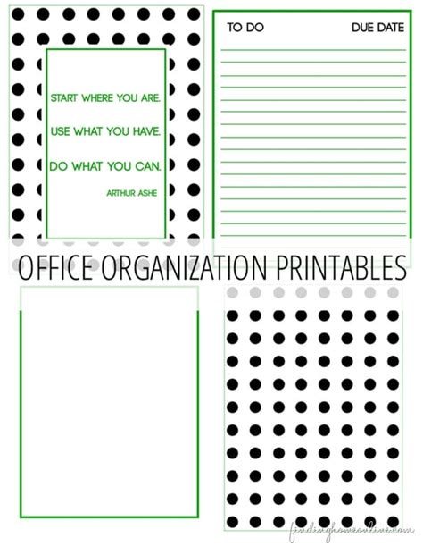 keeping      office organization printables