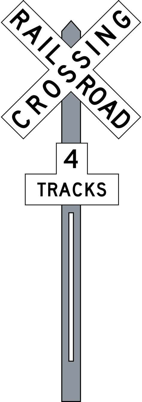 train track border clipart cartoon railroad crossing signs png images