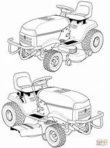 Lawn Mower Coloring Husqvarna Riding Pages Printable Drawing Zero Turn Popular sketch template