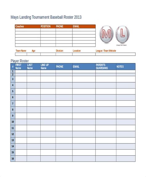 roster design templates tutoreorg master  documents