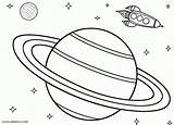 Coloring Saturn Pages Planet Outline Print sketch template