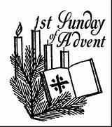 Advent Sunday sketch template