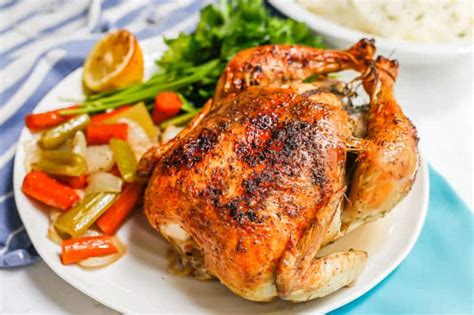 easy  roasted chicken video family food   table