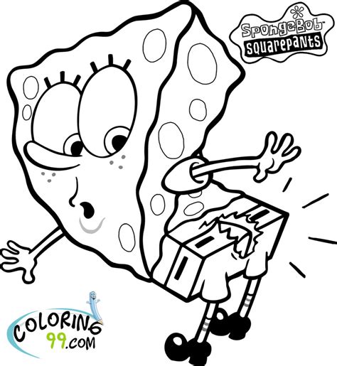 spongebob pages games coloring pages