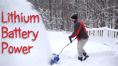 great lithium ion battery powered snow blowers  shovels youtube