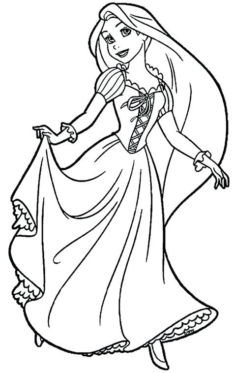 rapunzel tangled coloring pages  getdrawings