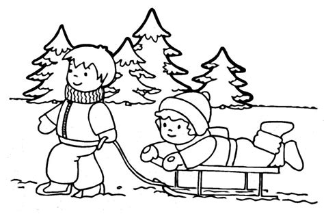 winter coloring pages  coloringkidsorg