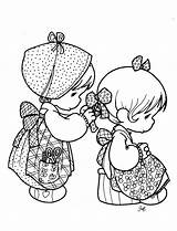 Coloring Pages Precious Moments sketch template