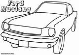 Ford Mustang Coloring Pages sketch template