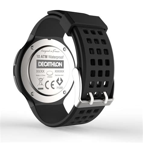 kiprun horloge met stopwatch  zwart reverse decathlonnl