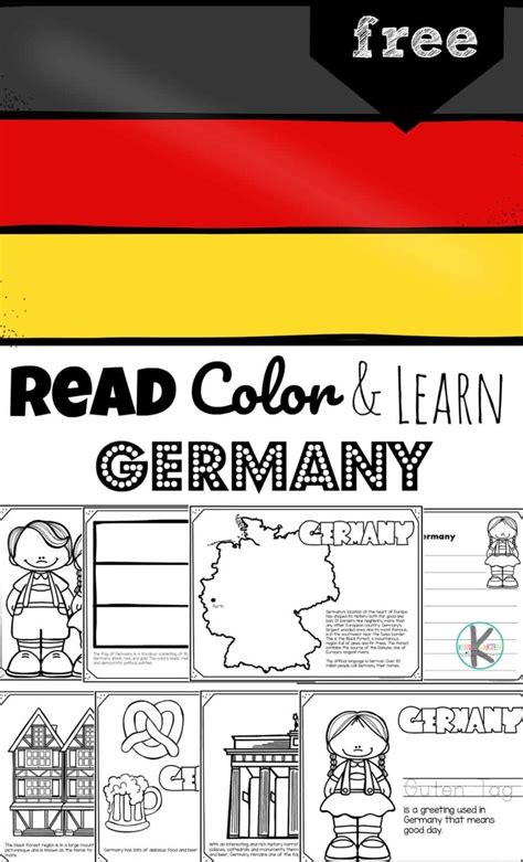 germany coloring pages  read color learn