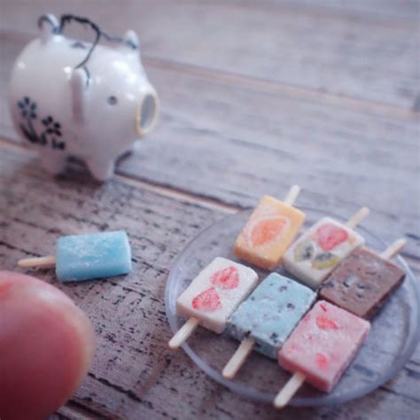 Manon Miniature By Mayumi Tさんはinstagramを利用しています 「暑くなりそう☀️ アイスキャンディー作りまし