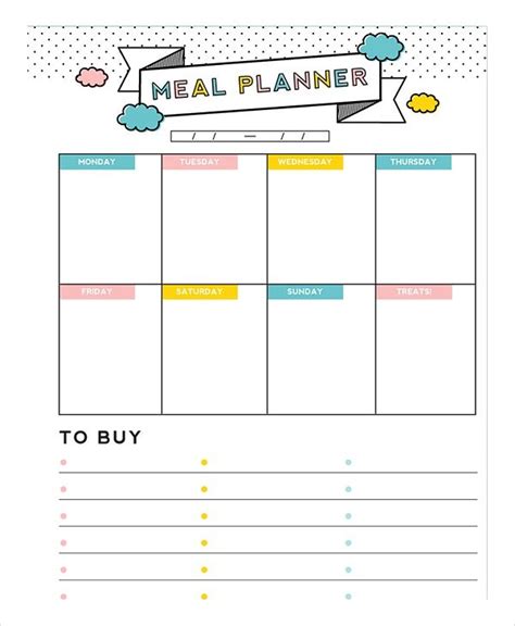 Printable Daily Meal Planner Template Printable Templates