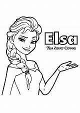 Elsa Pages Coloring Kids Frozen Getdrawings sketch template