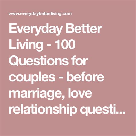 100 questions for couples intimate questions before marriage 100