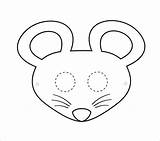 Template Templates Mouse Mask Animal Printable Coloring Colouring Pdf Masks Face Craft Mice Pages Drawing Christmas Crafts Simple Children sketch template
