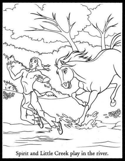 spirit stallion   cimarron colorpage coloring pages