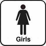 Girls Sign Bathroom Restroom Clip Clipart Boys Signs Toilet Girl Symbol Ladies Room Boy Cliparts Printable Vector Only Map School sketch template