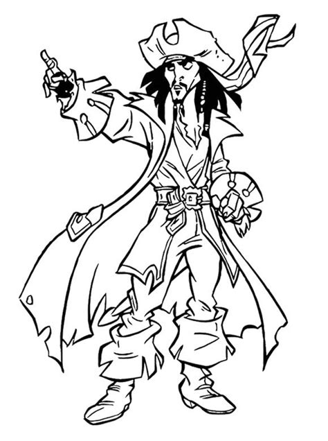 jack sparrow  colouring pages
