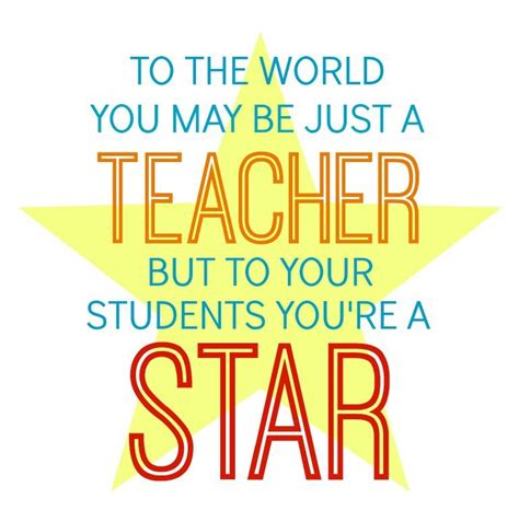 star teacher gift   jar teacher appreciation quotes teacher