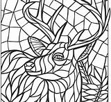 Mosaic Coloring Pages Animal Print Mosaics Getcolorings Getdrawings Colorings sketch template