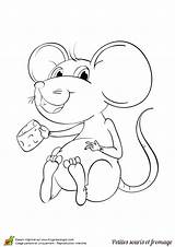 Souris Fromage Coloriage Repas Contente Toute Cette Hugolescargot sketch template