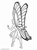 Barbie Coloring Pages Fairy Princess Mariposa Doll Printable Girls sketch template