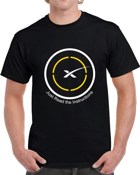 spacex  read  instructions drone ship  stage landing  shirt