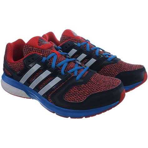 adidas questar boost mens running shoes grey red black running jogging  ebay
