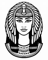 Cleopatra Drawing Sketch Egyptian Head Realistic Isis Printable Openclipart God Gods Paintingvalley Collection Goddesses Coloring Pages Portrait sketch template