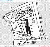 Vending Machine Shaking Illustration Clipart Royalty Munchies Outline Man Rf Toonaday Regarding Notes Quick sketch template
